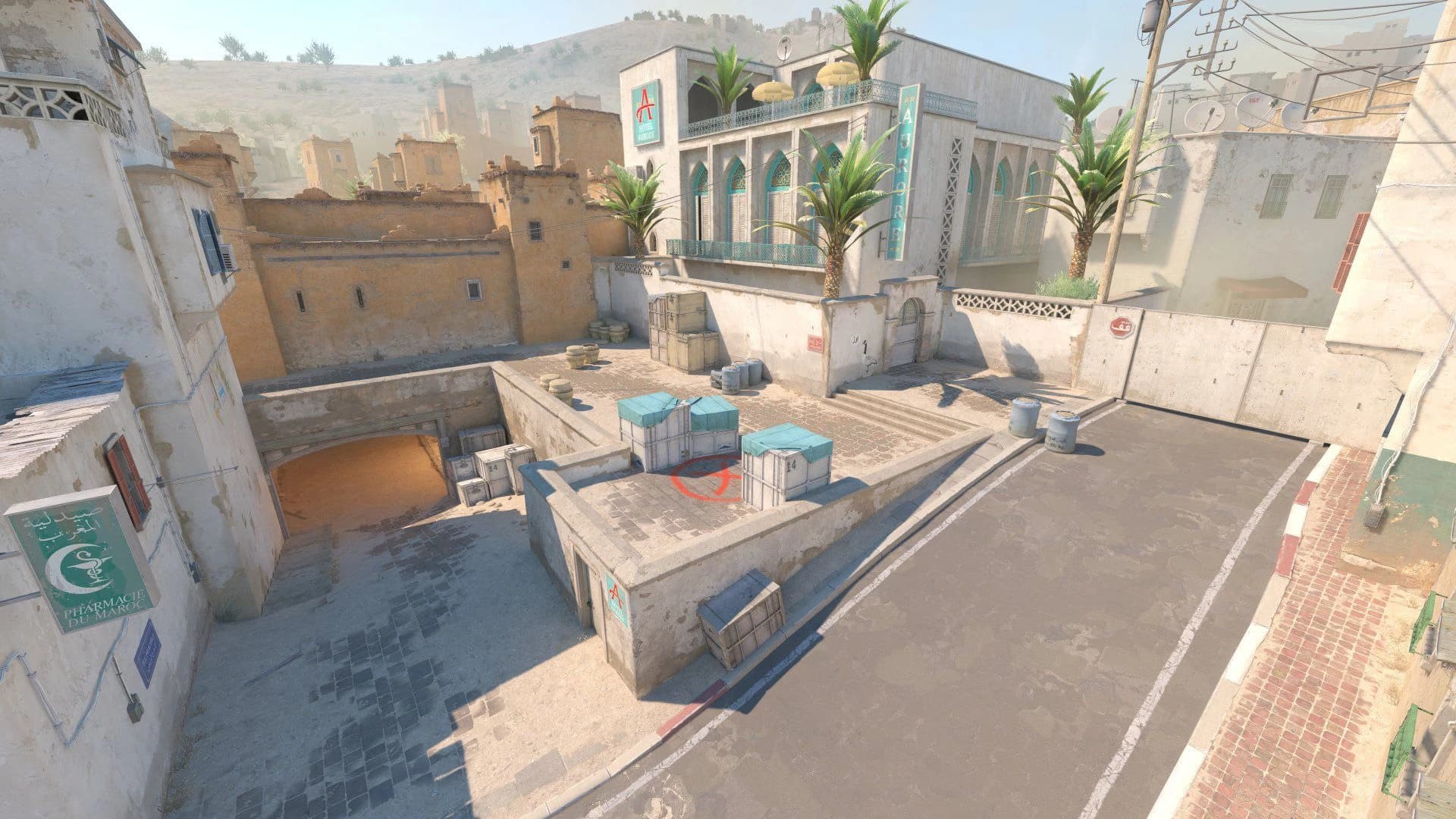 Dust 2 map in Counter-Strike 2