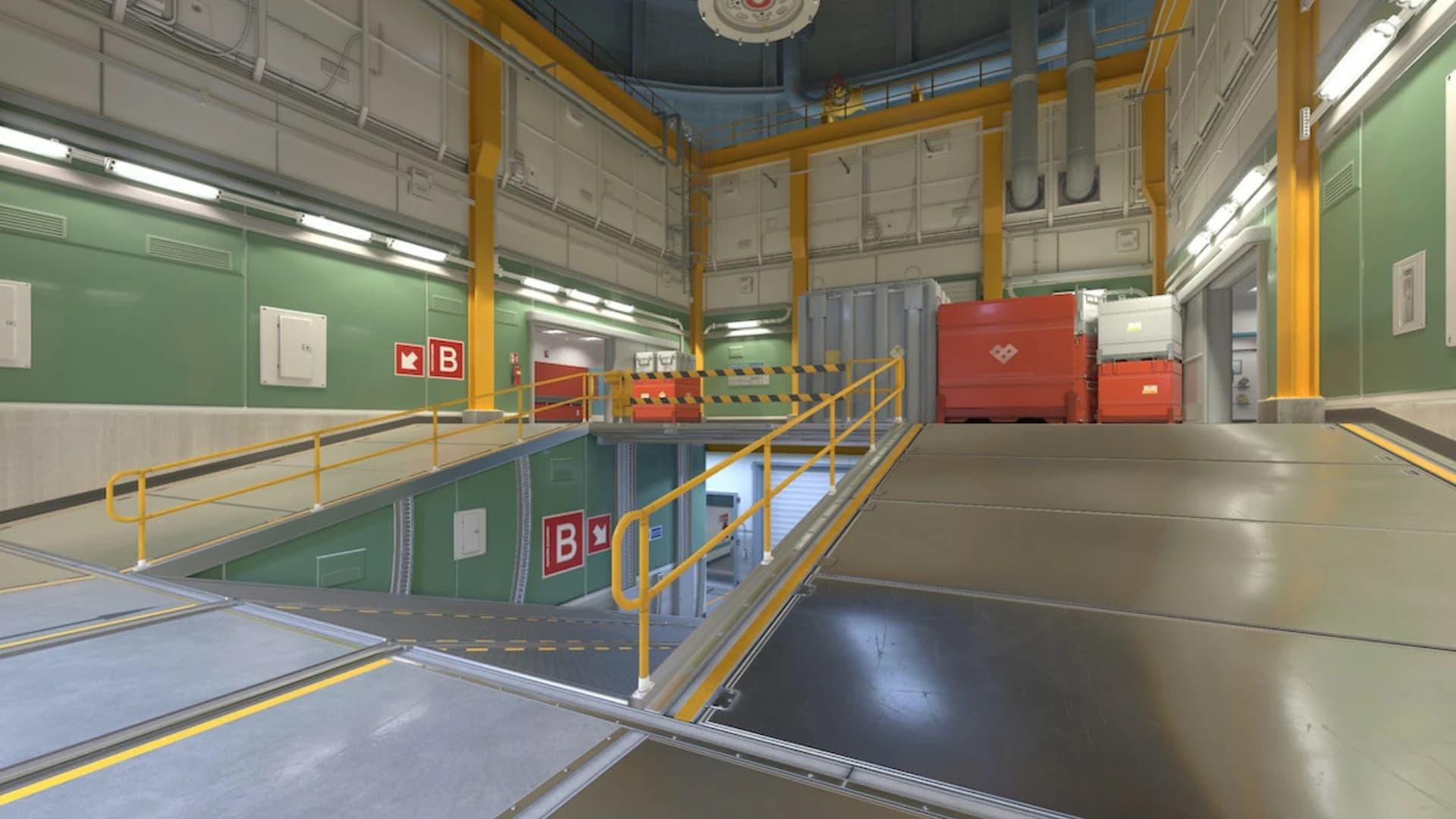Counter-Strike 2 Nuke environment used to locate thrower and landing positions